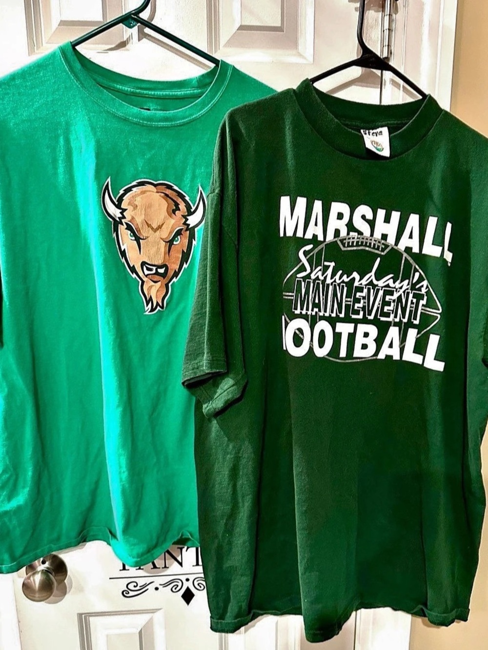Russell Athletic Men's Green Graphic Tees Size XXL Like New set of 2 tshirts